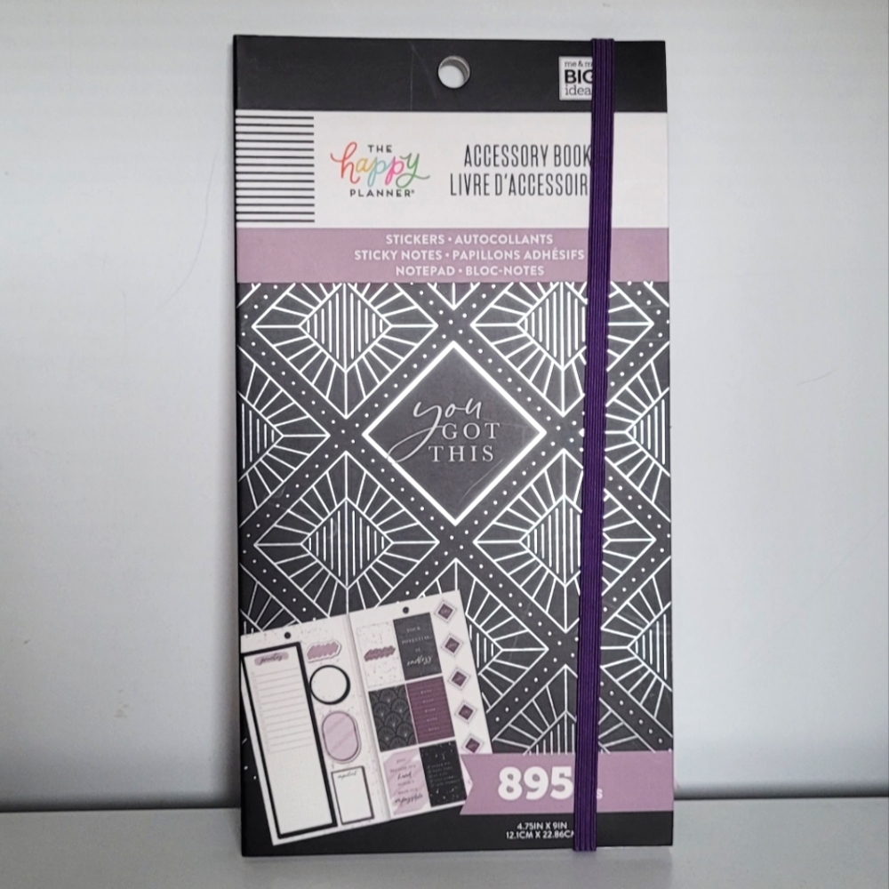 Happy Planner Girl with Goals Accessory Book, New